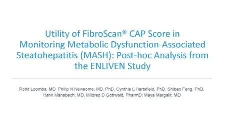 Utility of Fibroscan CAP Score in Monitoring Metabolic Dysfunction-Associated Steatohepatitis (MASH): Post-hoc Analysis from the ENLIVEN Study